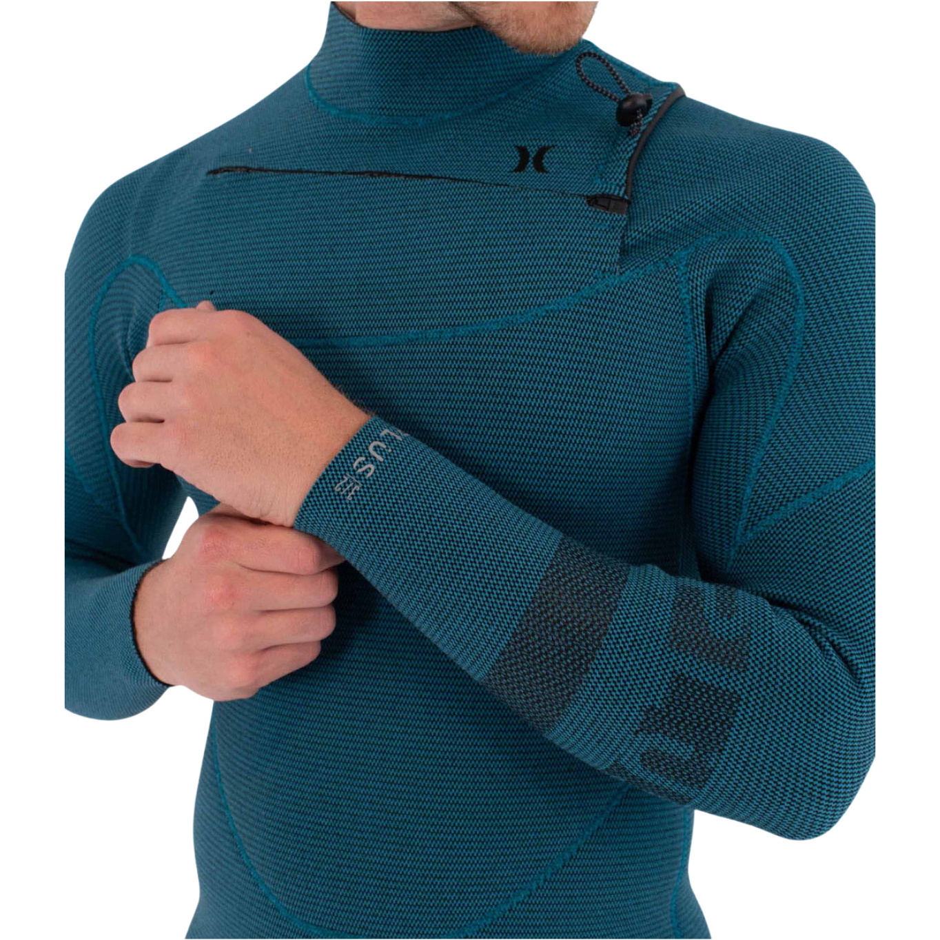 2026 Hurley Hommes Plus 4/3mm Combinaison Néoprène MFS0012403 - Black / Skyblue